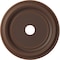 Ekena Millwork Traditional PVC Medallion (Canopies up to 13 1/2"), 22"OD x 3 1/2"ID x 1 1/2"P, Metallic Rust CMP22TRDRU - alternate 1